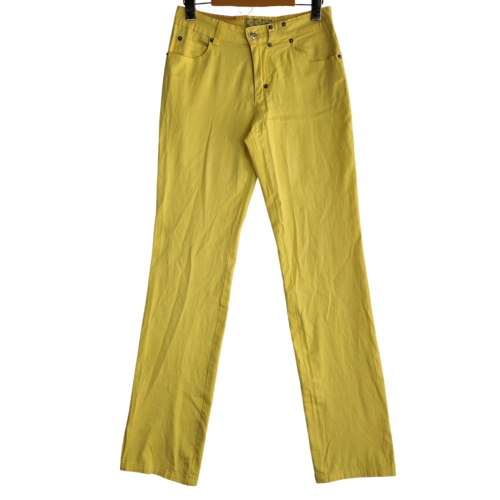 Gucci Lemon Yellow Straight-Leg Women's Jeans